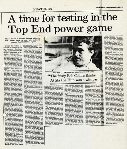 Preview medium the australian frank alcorta  a time for testing in the top end power game  21 august 1986 