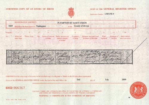 Preview medium birth certificate george starling 1 may 1849