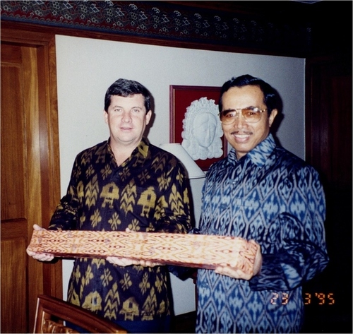 Medium presentation of gift gov wasito lombok circa 1995