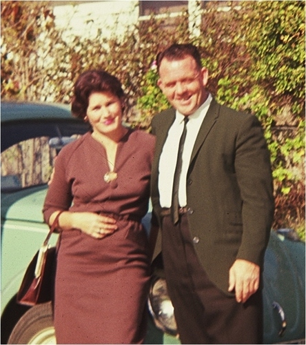 Medium pam   les in driveway at pakenham school house circa early 1960 s